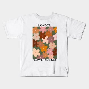 Abstract Flower Market Illustration 16 Kids T-Shirt